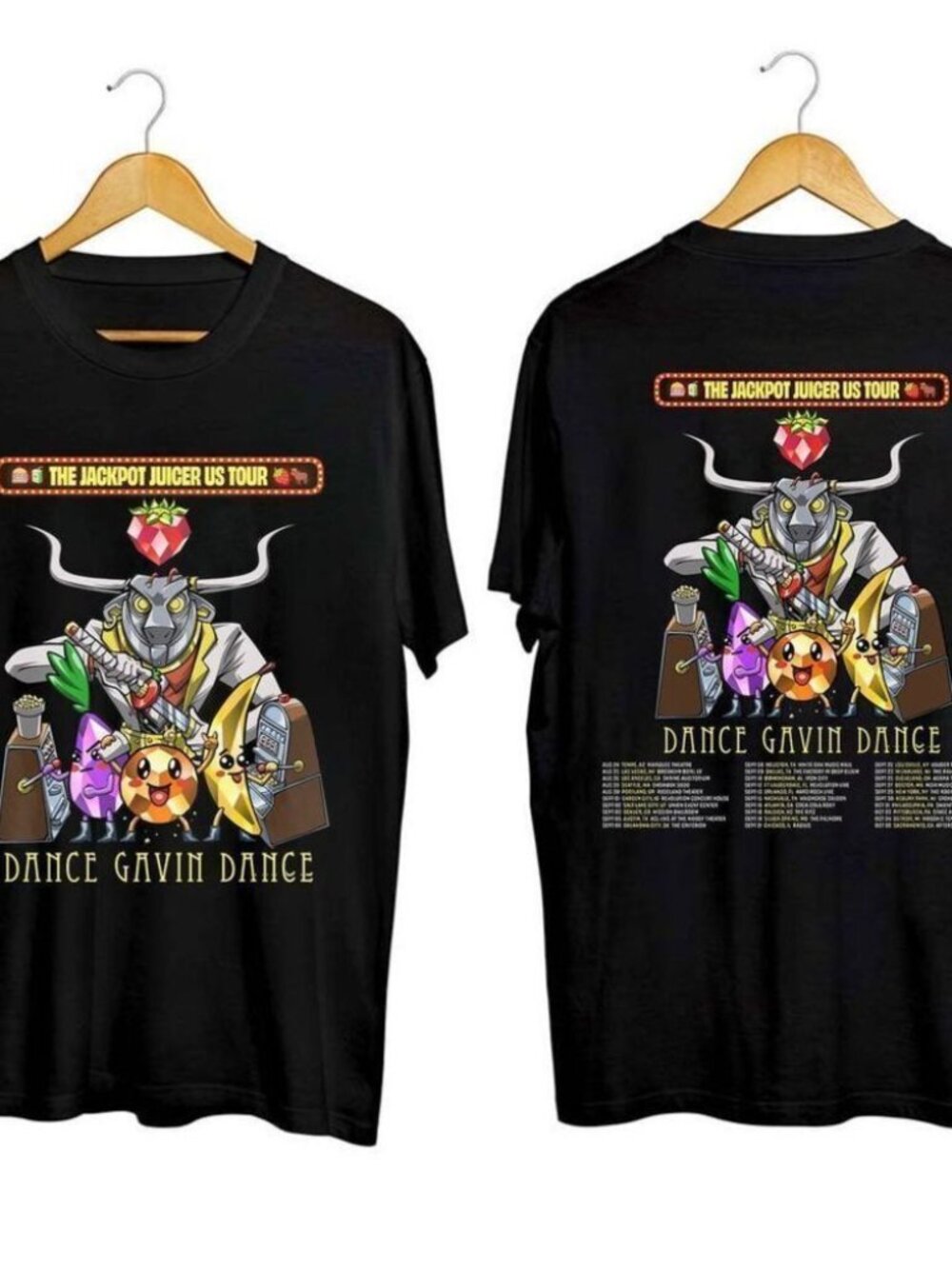 Dance Gavin Dance Jackpot Juicer Tour Fan T-Shirt